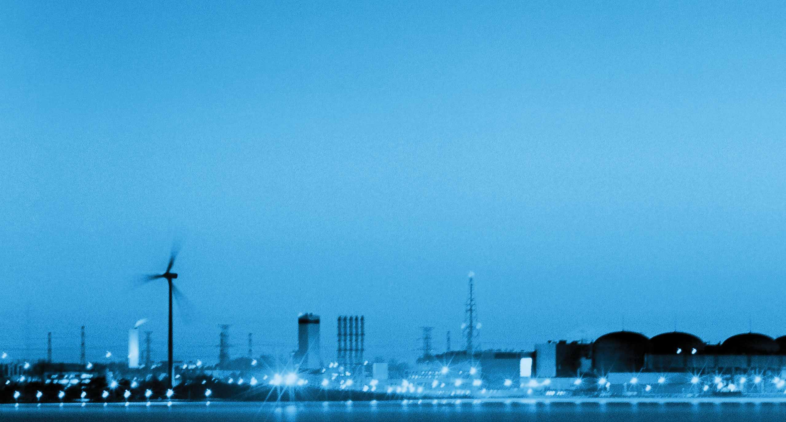 Night cityscape in Durham Region