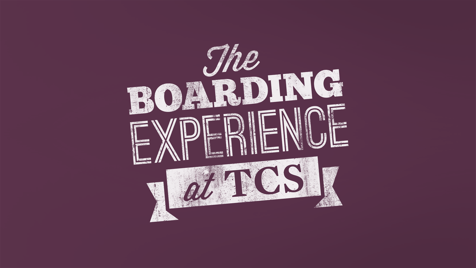 The Boarding Experience at TCS logo