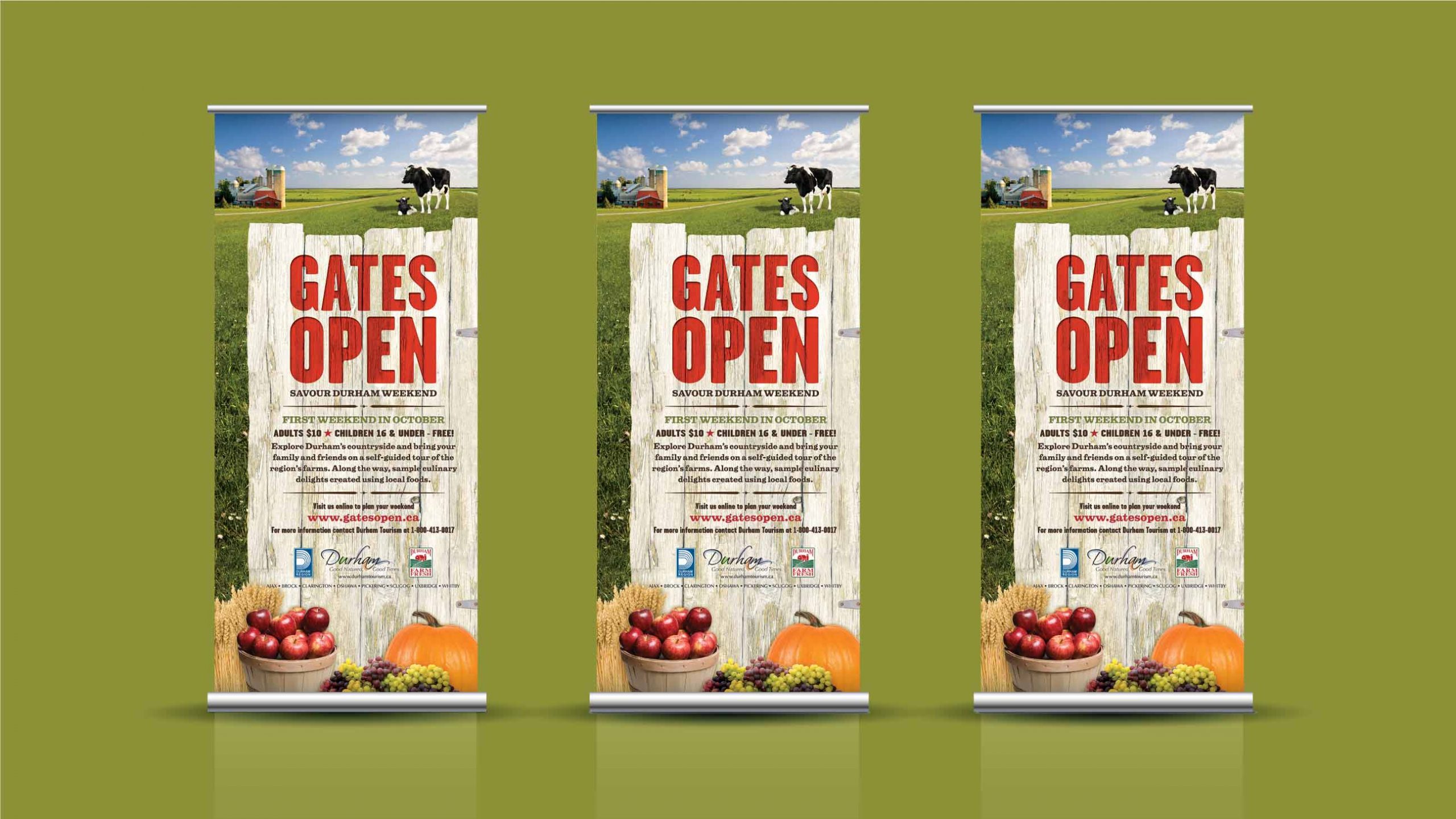 Gates Open Banners