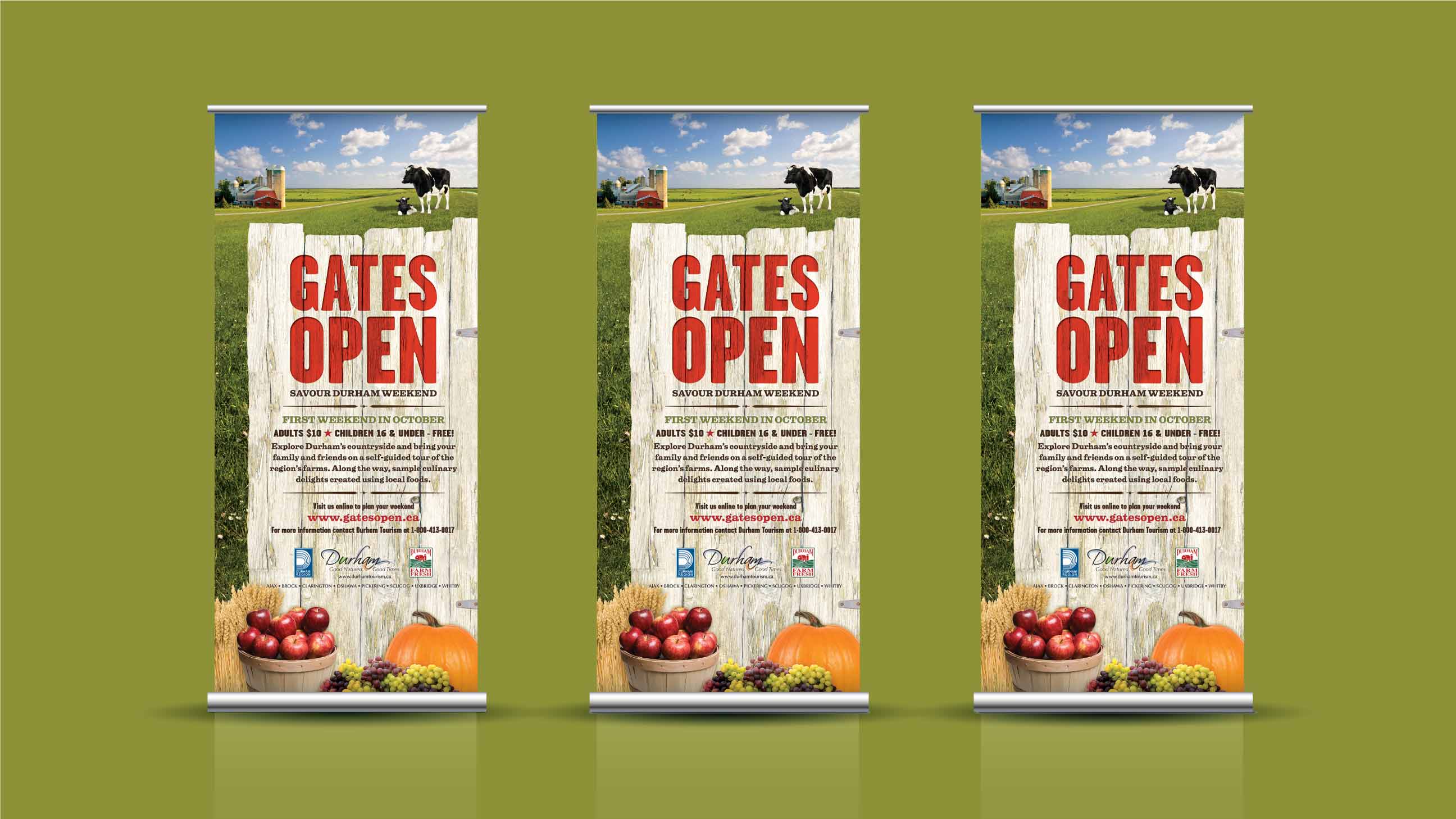 Gates Open Banners
