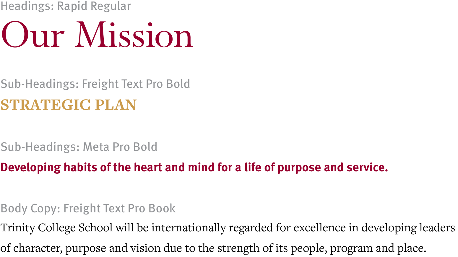 Example of typographic style.