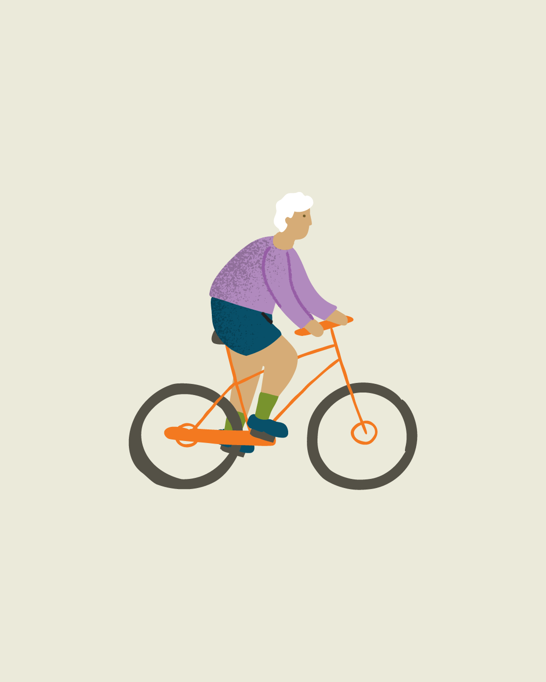 Person riding a bike
