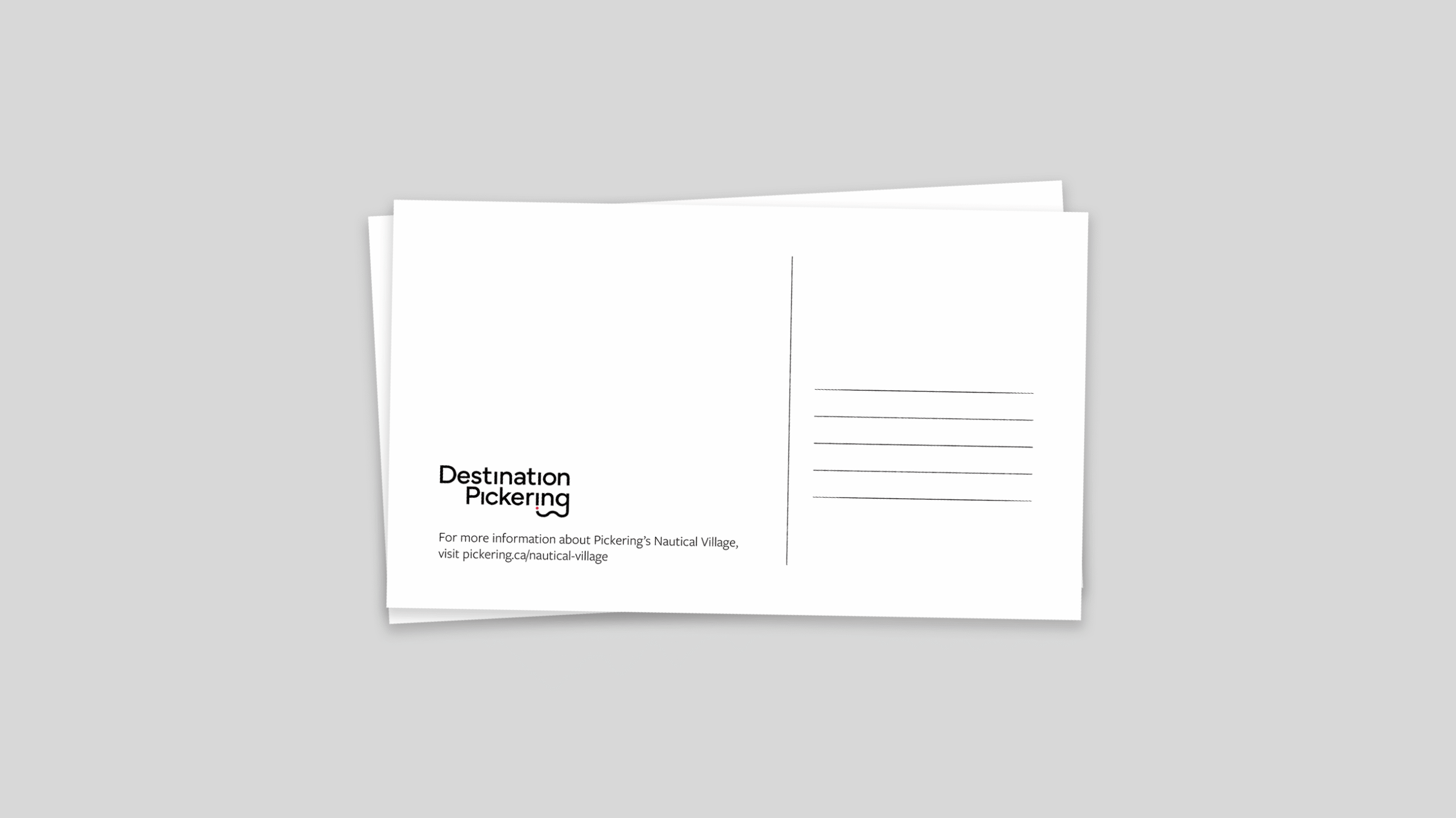 Backside of postcard