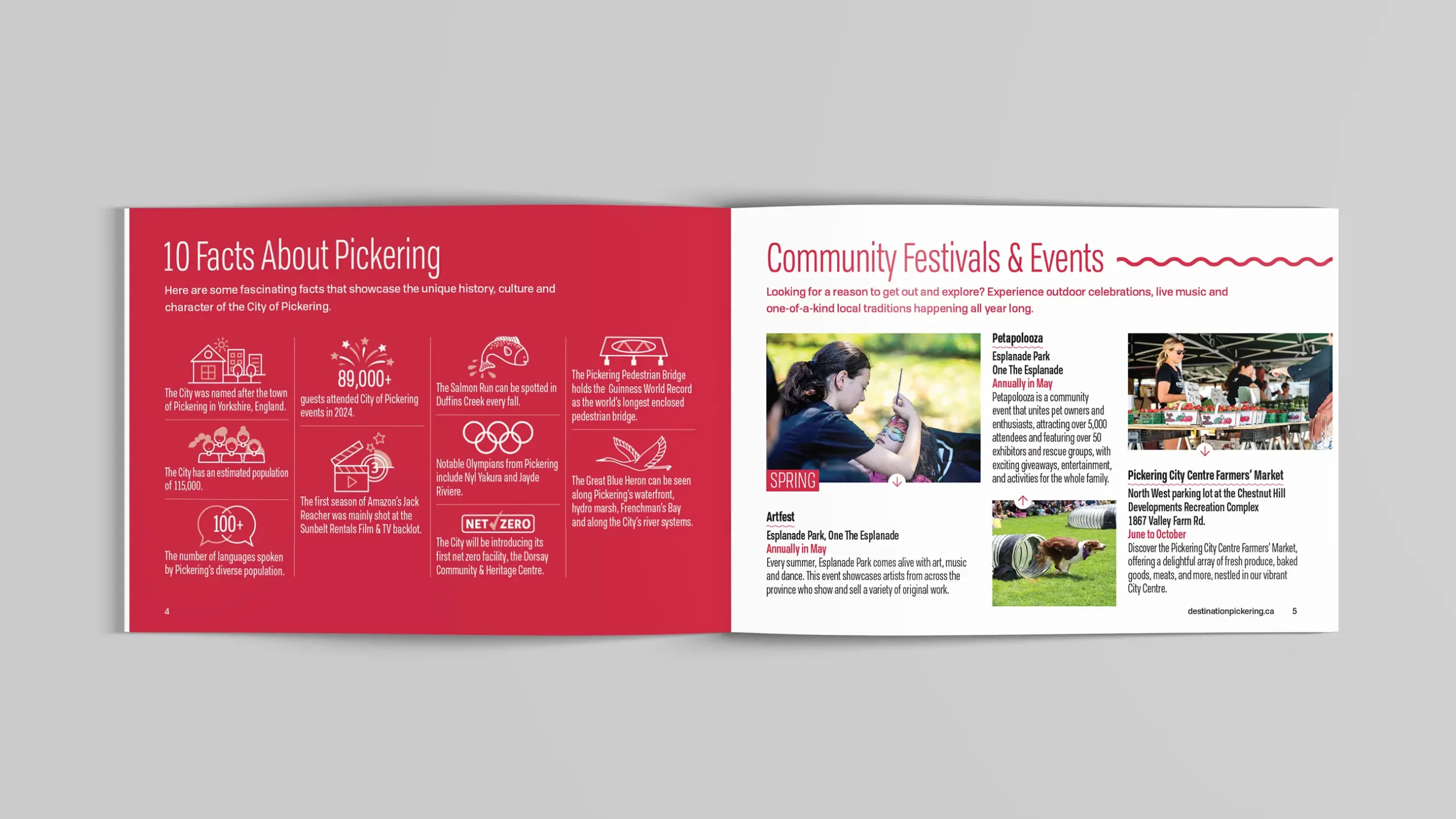 Destination Pickering Tourism Guide page