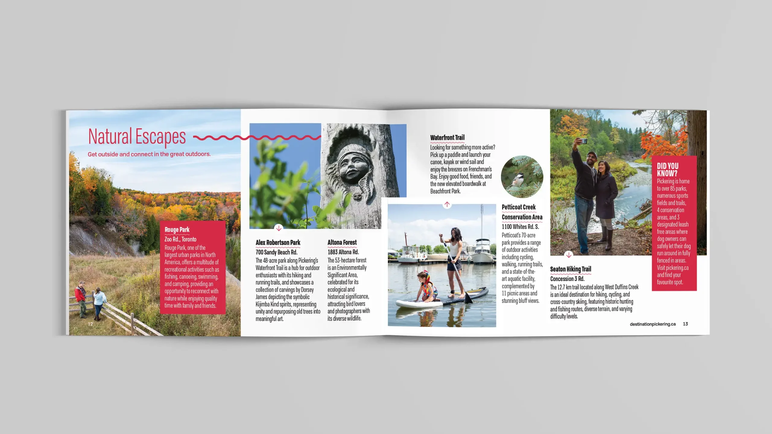 Destination Pickering Tourism Guide page